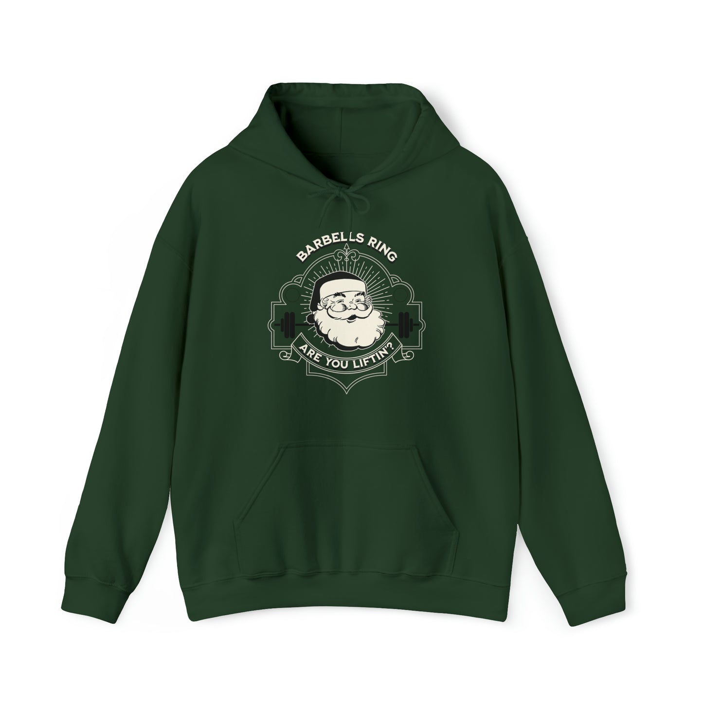 Barbells Ring Hooded Sweatshirt