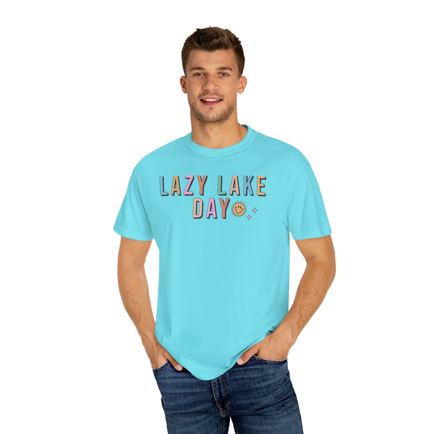 Lazy Lake Days Comfort Colors Tee