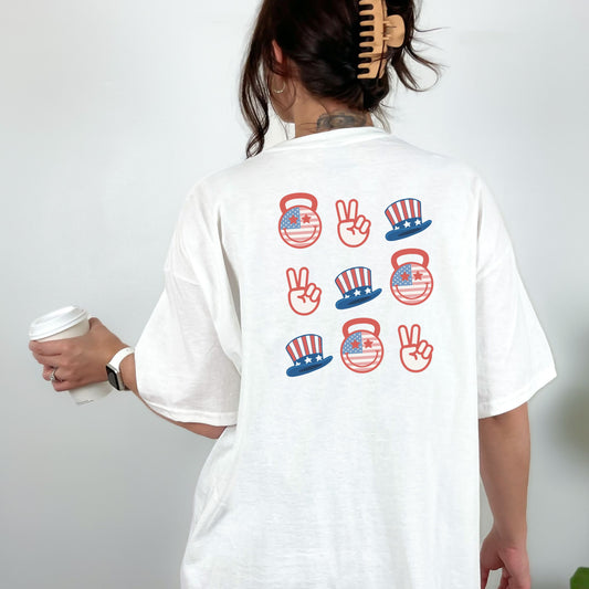 Fitness Fourth of July Oversize Tee