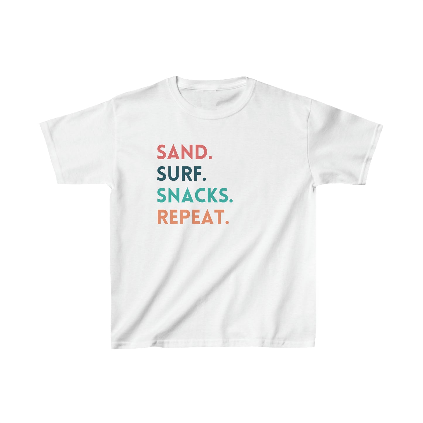 Kids Sand. Surf. Snacks. Repeat Tee