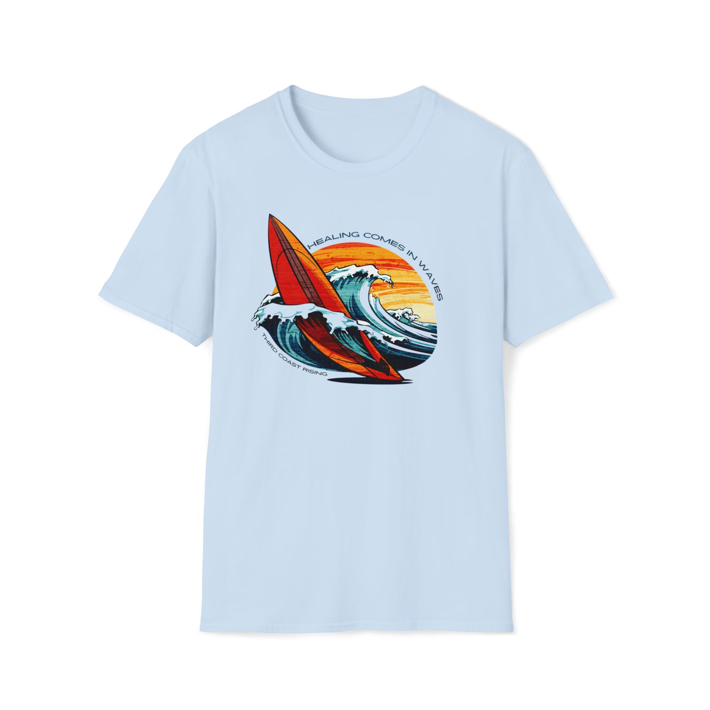 Healing Comes In Waves Surf Tee