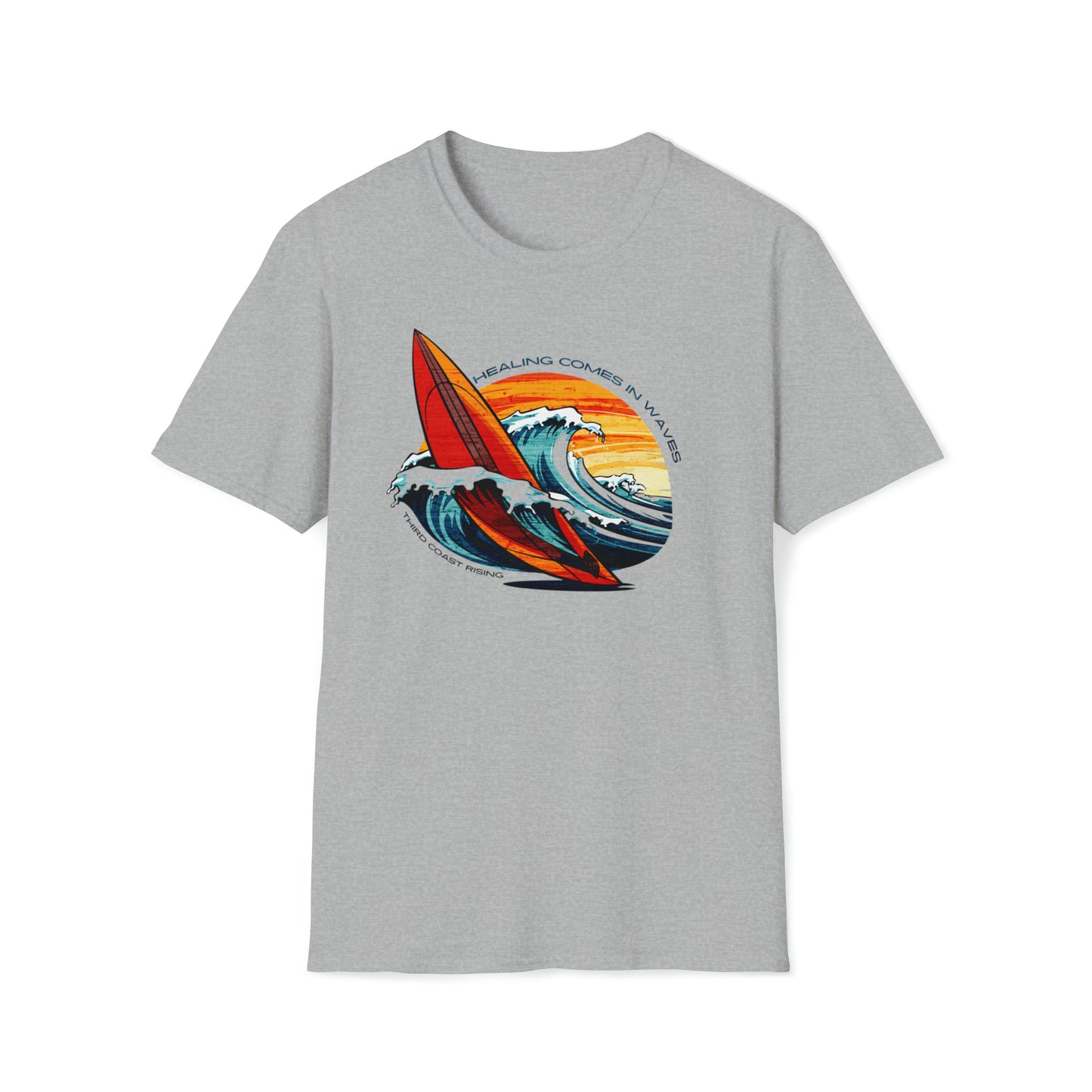 Healing Comes In Waves Surf Tee