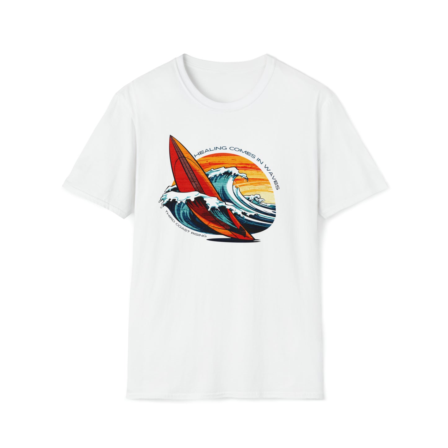 Healing Comes In Waves Surf Tee