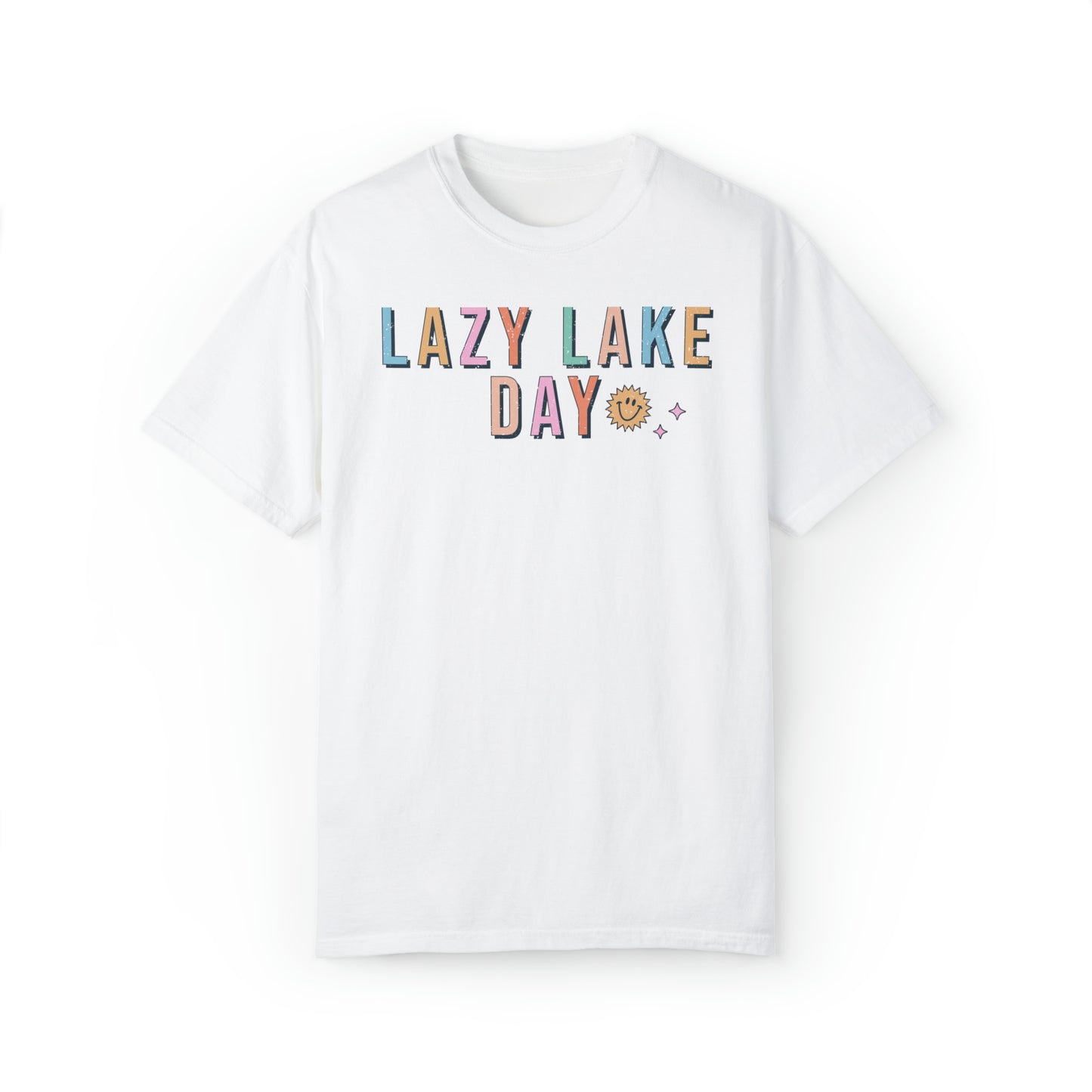 Lazy Lake Days Comfort Colors Tee