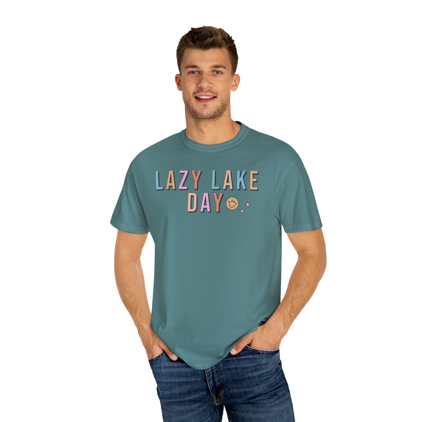 Lazy Lake Days Comfort Colors Tee