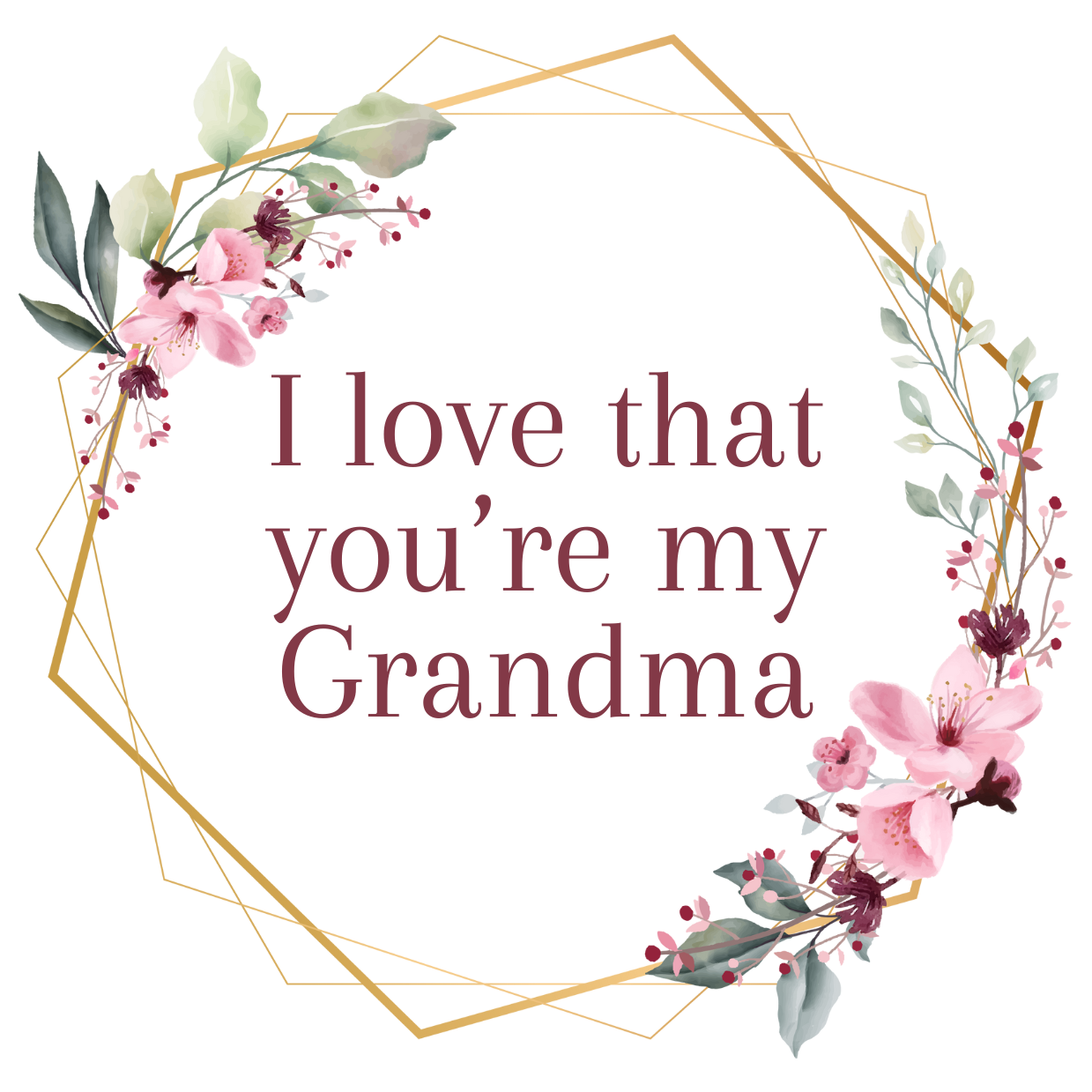 Grandma (Floral): Jewelry Tray Gift