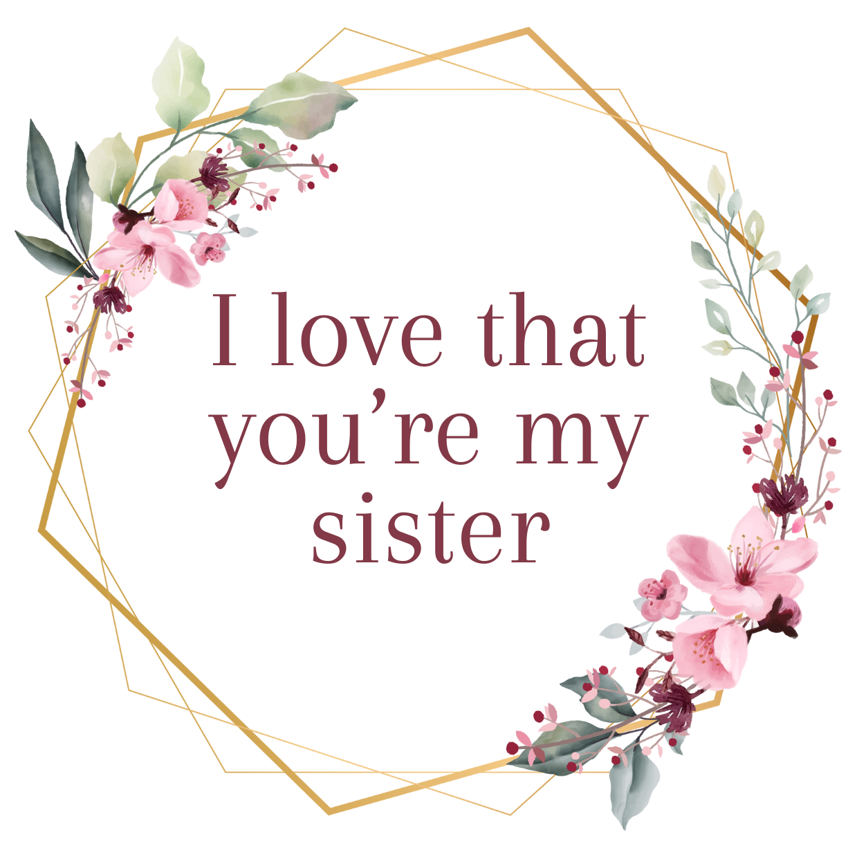 Sister (Floral): Jewelry Tray Gift