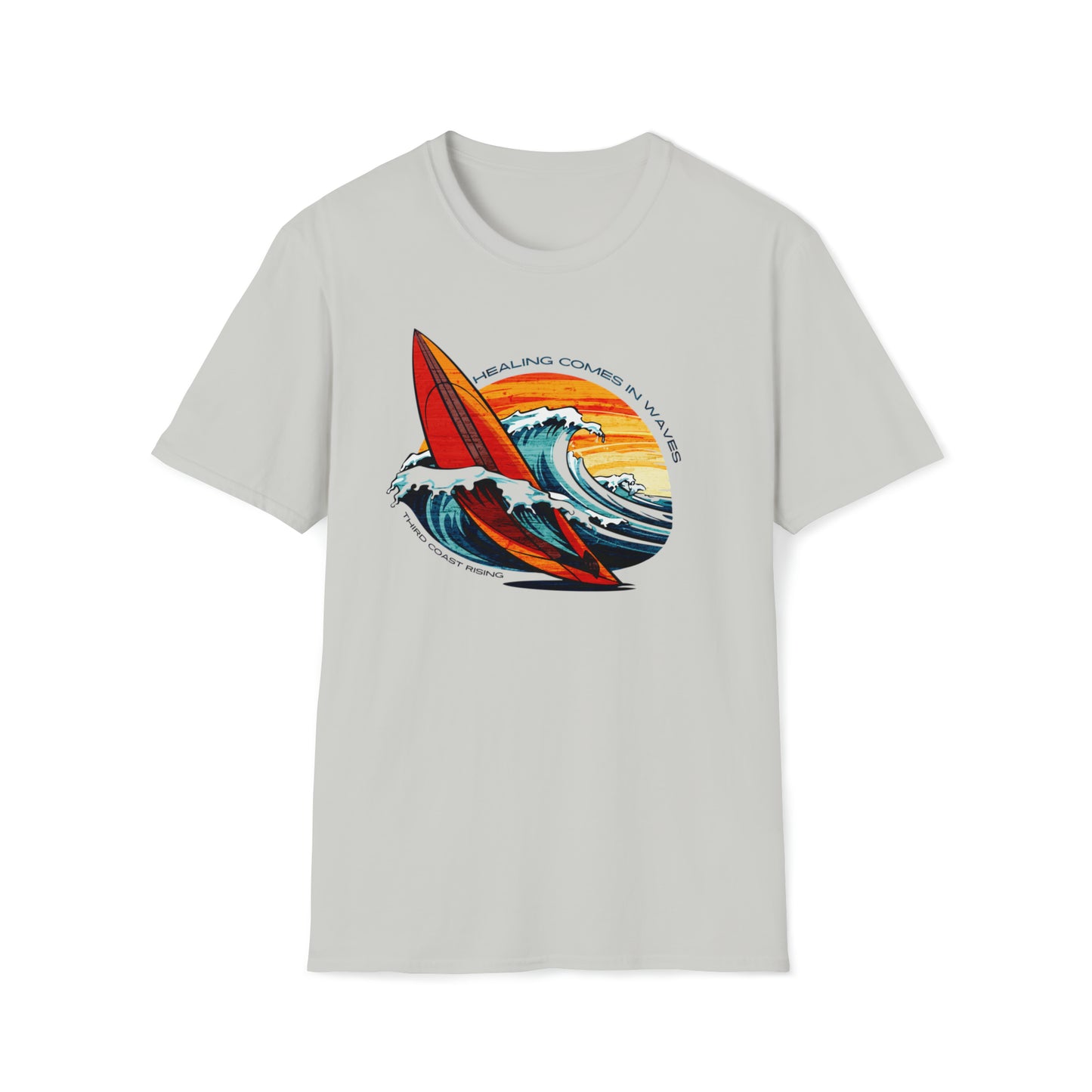 Healing Comes In Waves Surf Tee