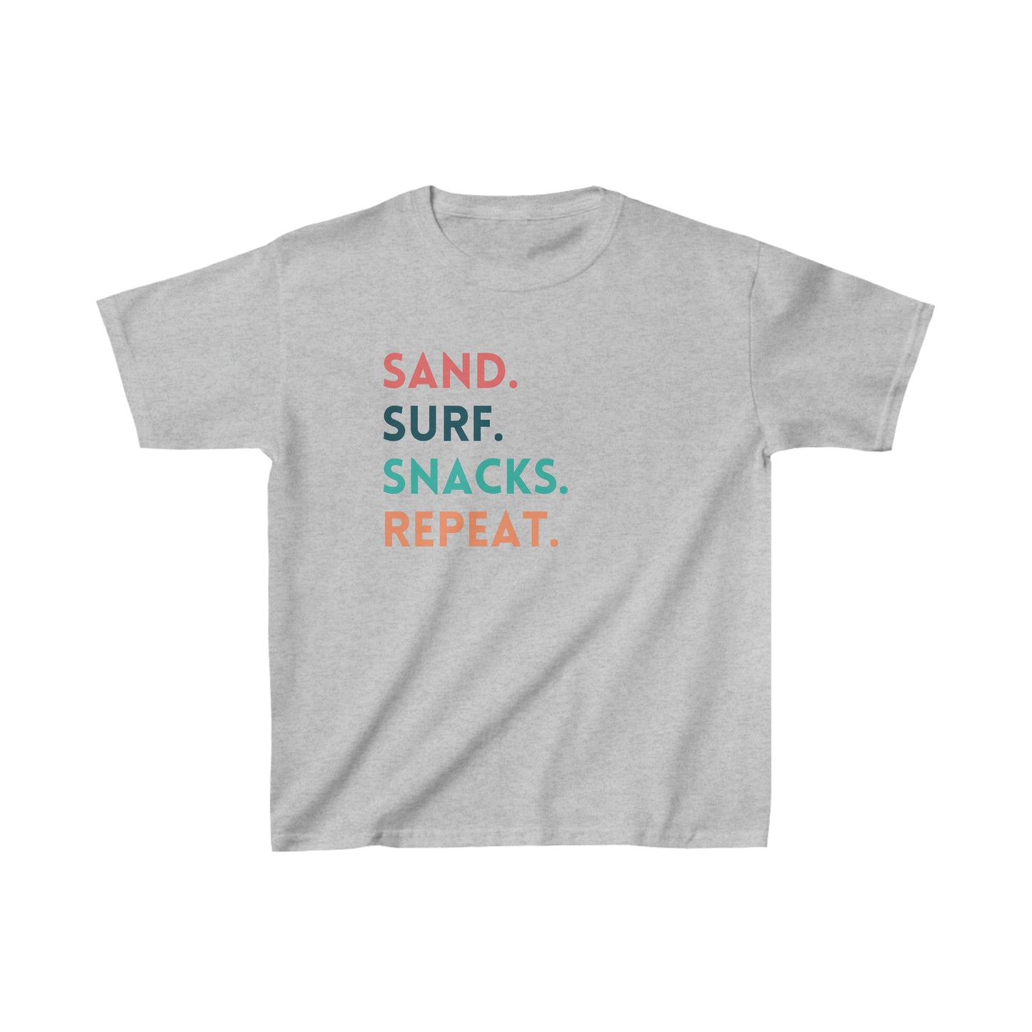 Kids Sand. Surf. Snacks. Repeat Tee