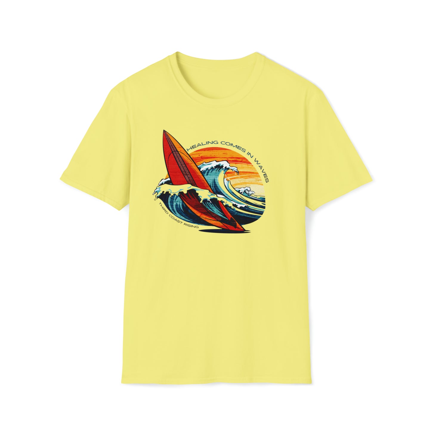 Healing Comes In Waves Surf Tee