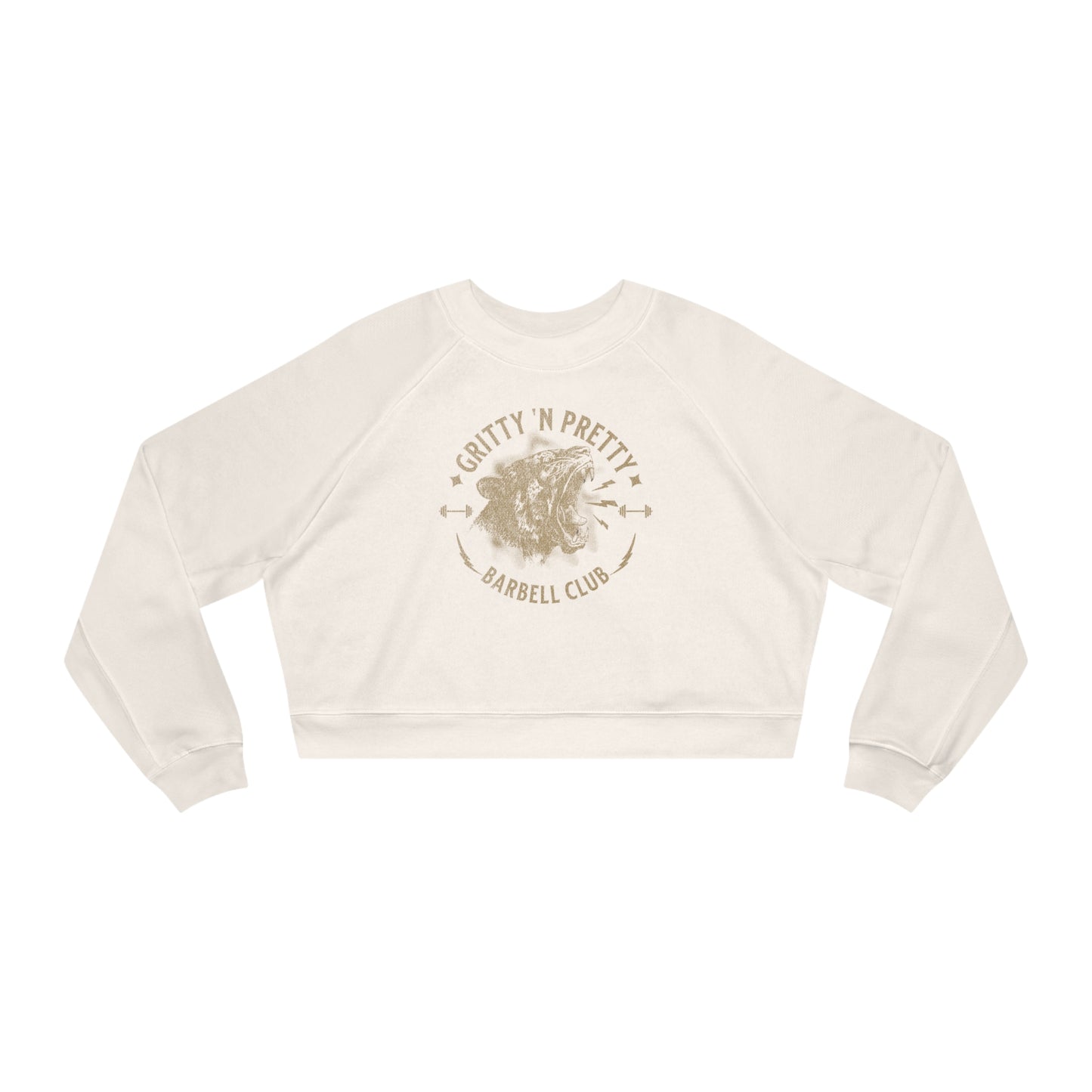 Gritty Pretty Barbell Club: Women's Luxury Cropped Fleece Pullover