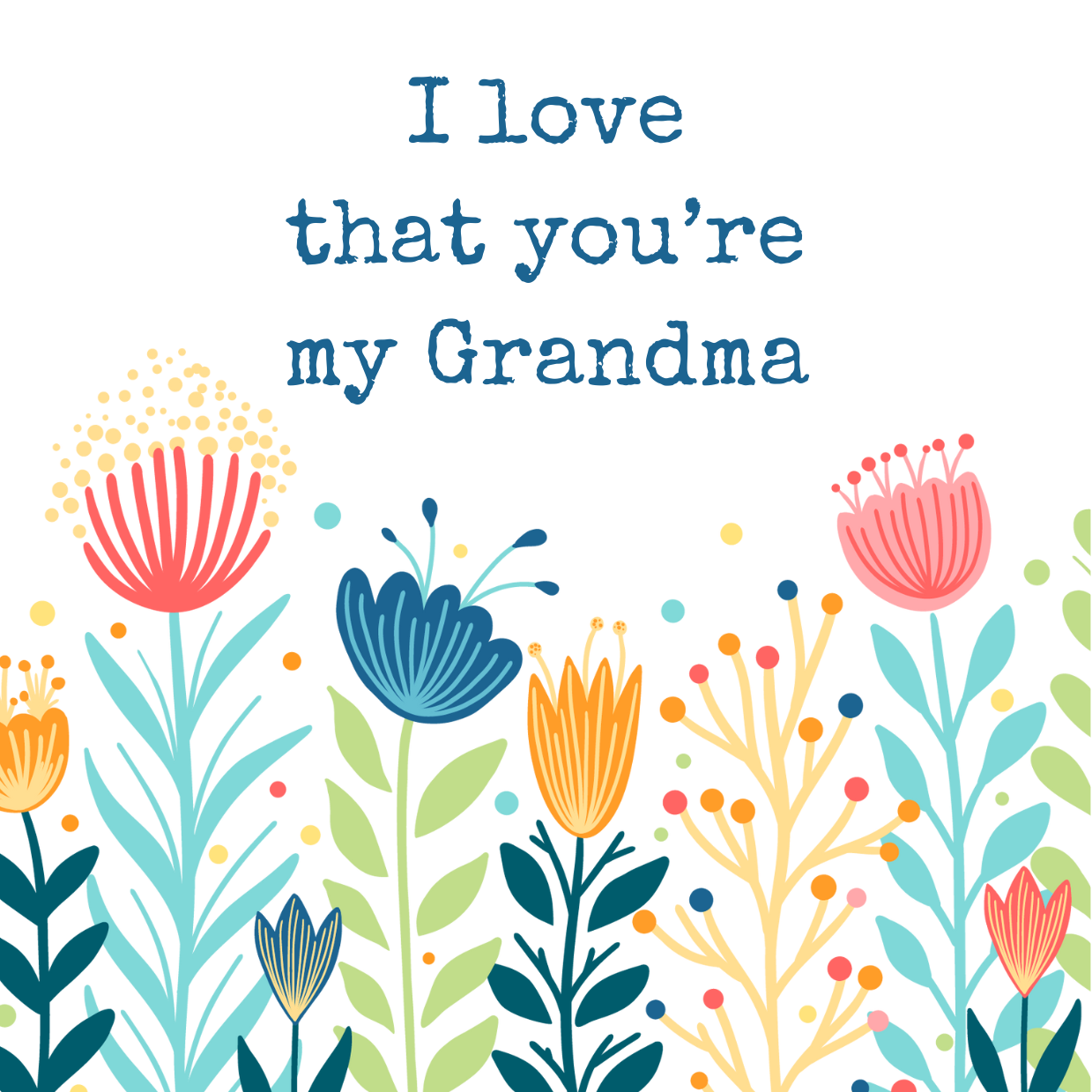 Grandma (Floral): Jewelry Tray Gift