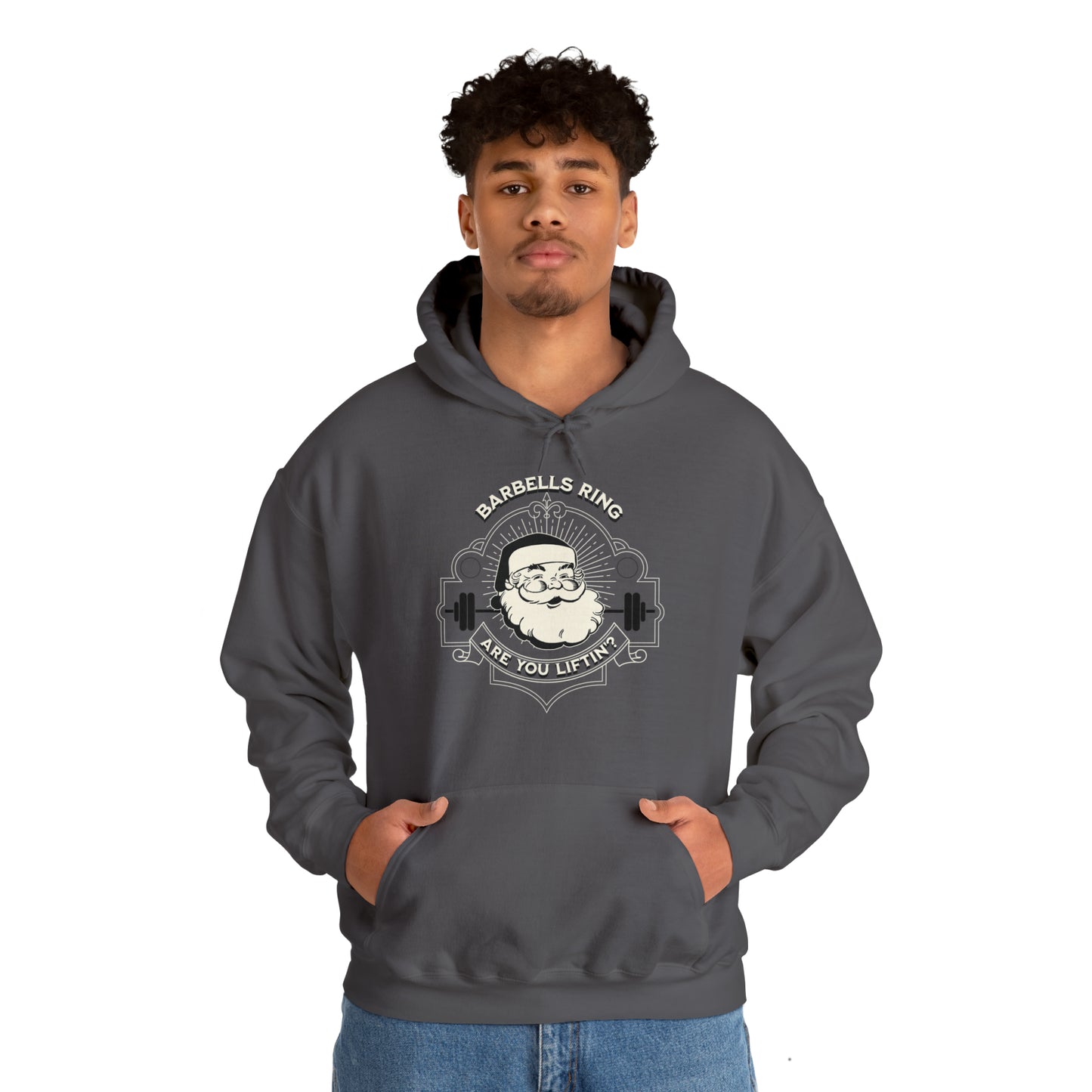 Barbells Ring Hooded Sweatshirt