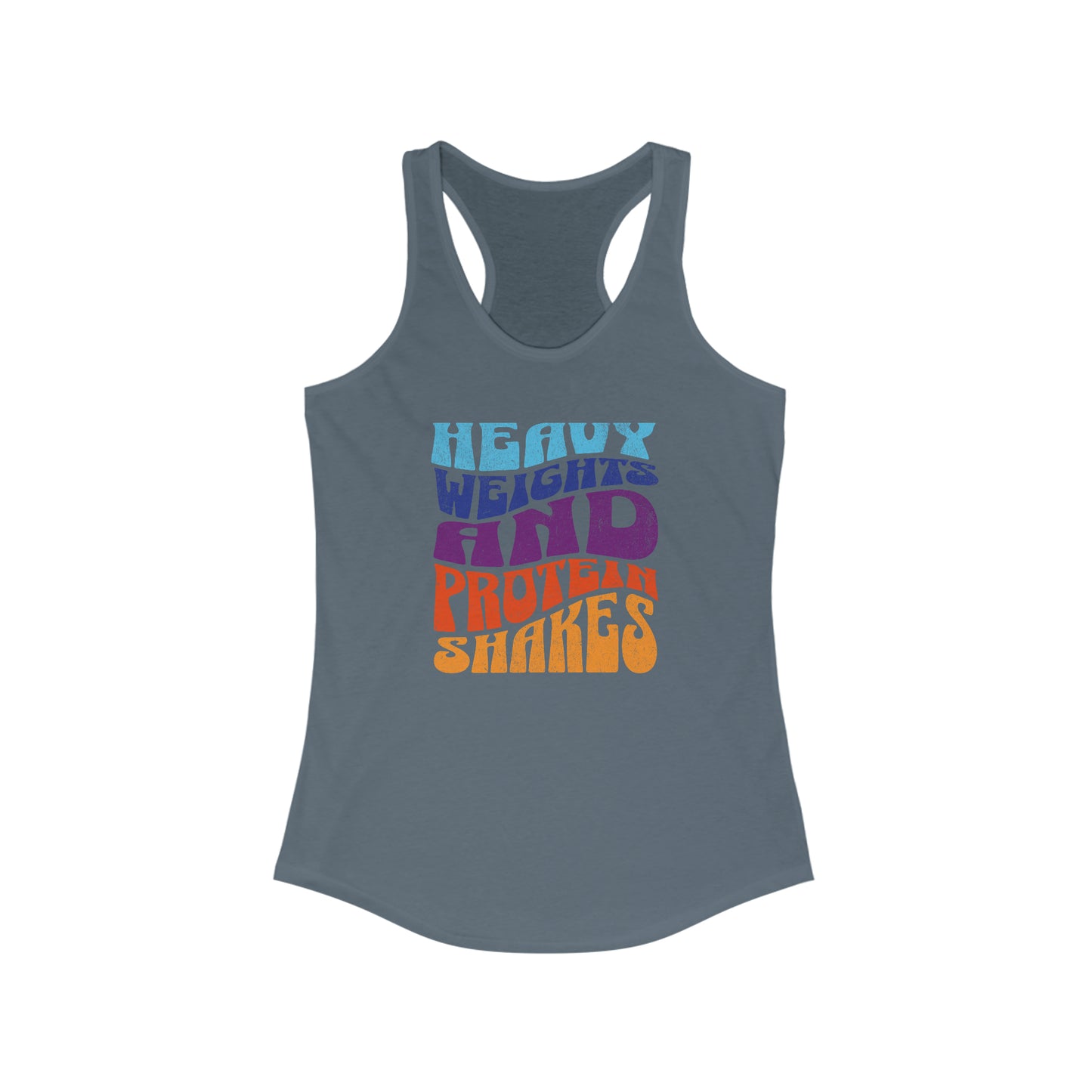 Heavy Weights Protein Shakes Racerback Tank