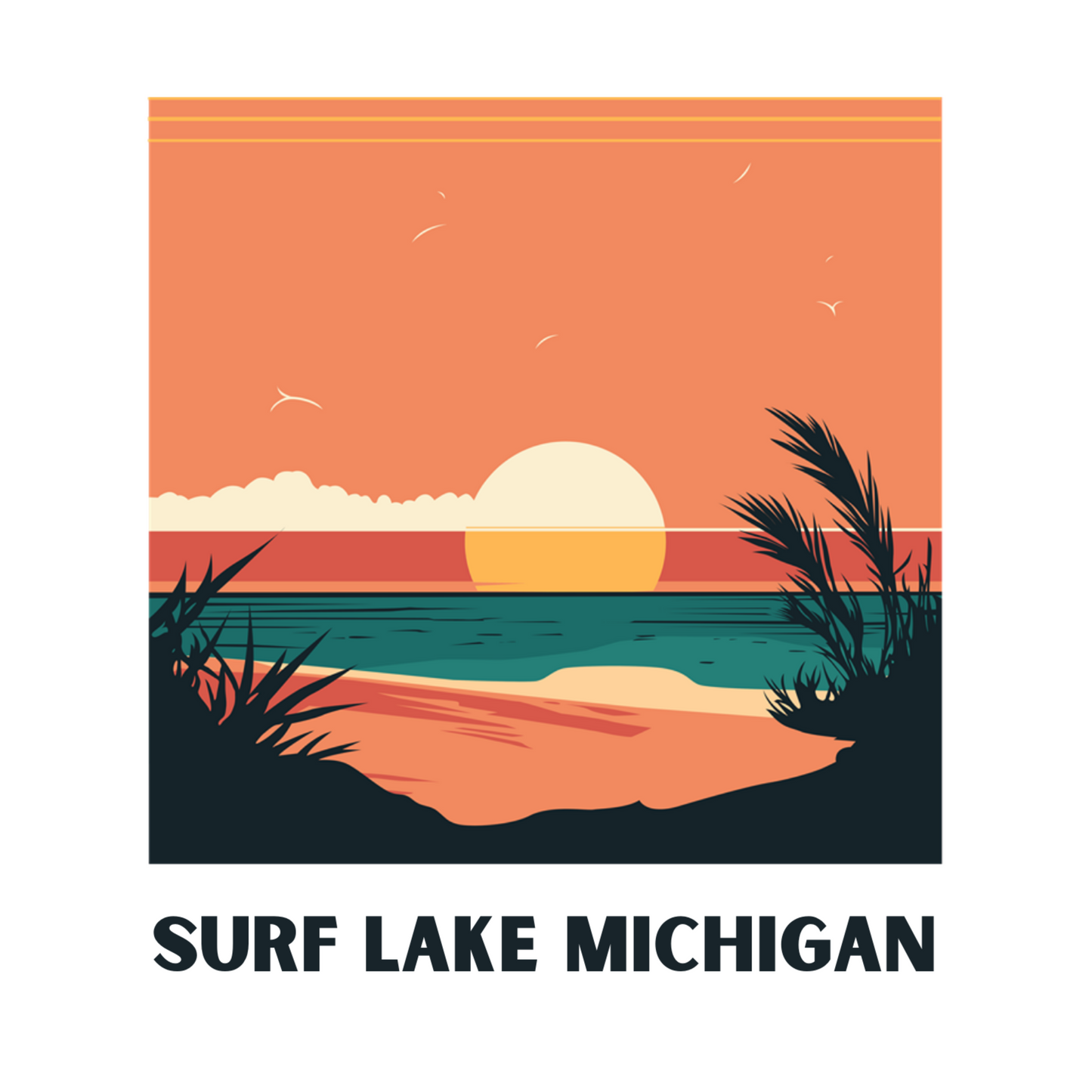 Kids Surf Lake Michigan Tee