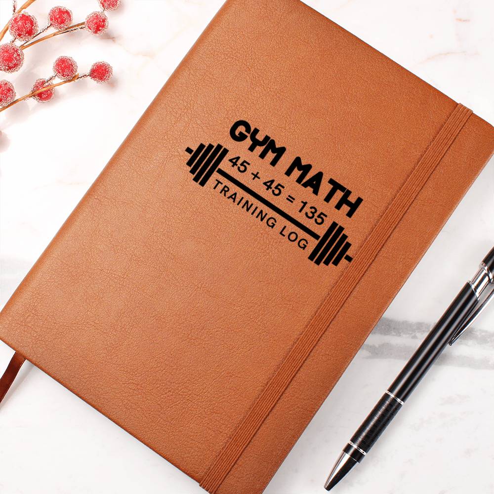 Gym Math Training Log Notebook