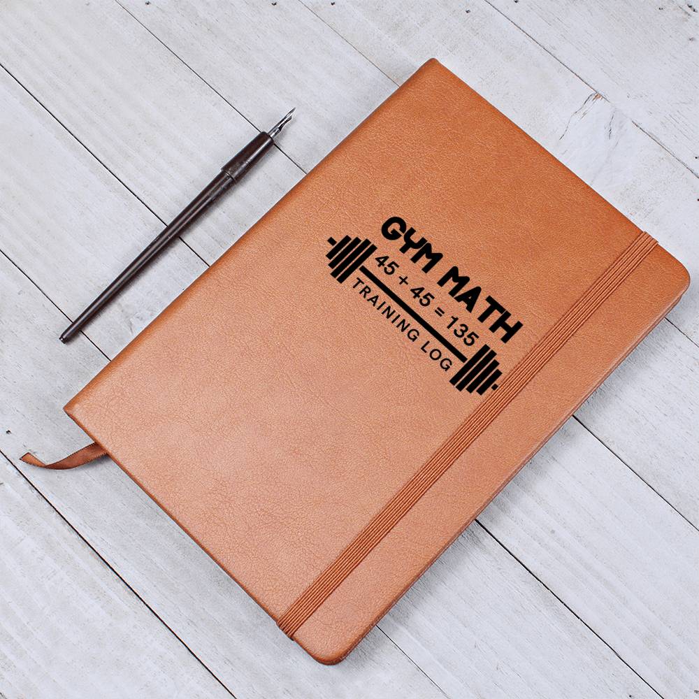 Gym Math Training Log Notebook