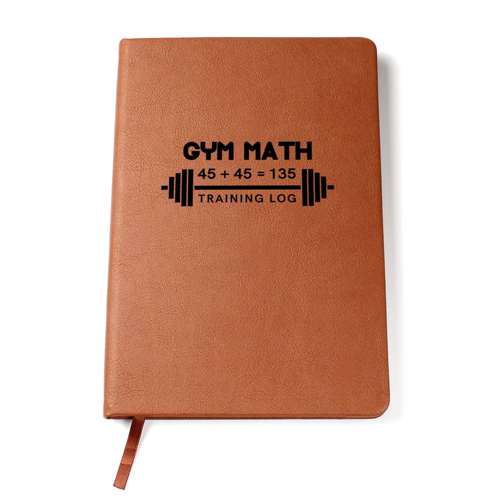 Gym Math Training Log Notebook