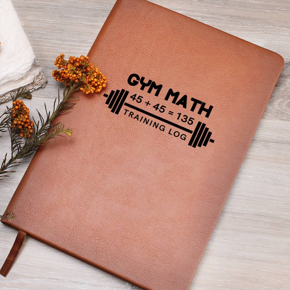 Gym Math Training Log Notebook