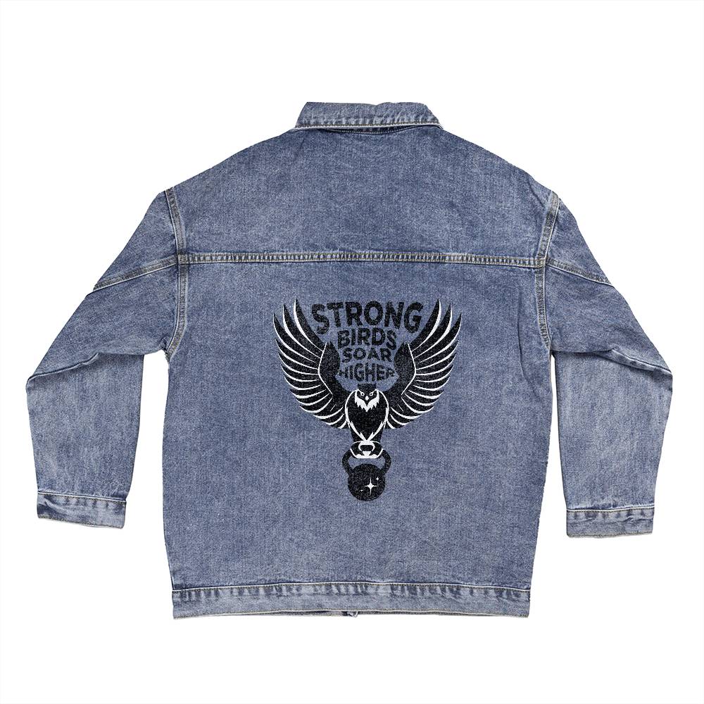 Strong Birds Soar Higher Women's Denim Jacket