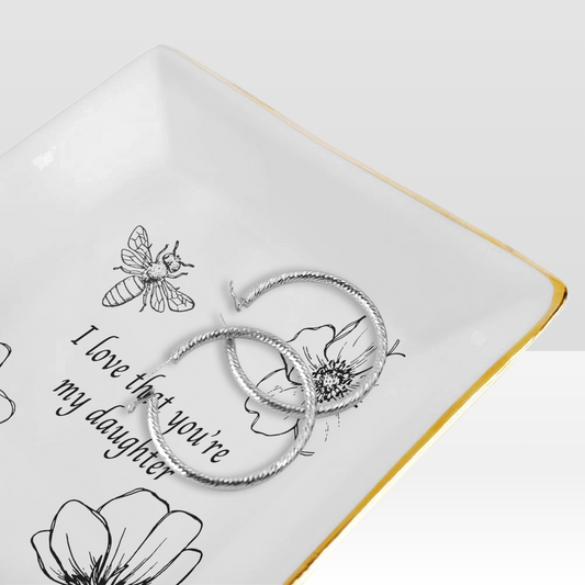 Daughter (Floral): Jewelry Tray Gift