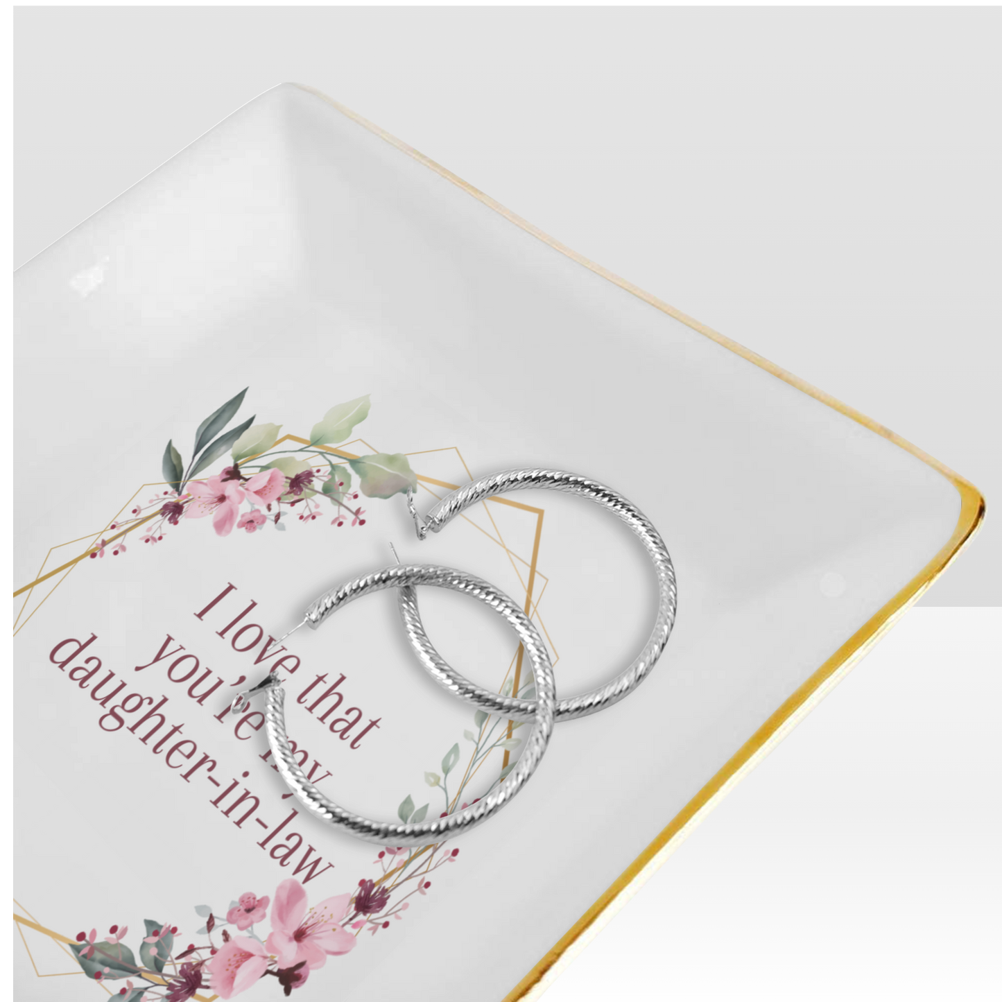 Daughter-in-Law (Floral): Jewelry Tray Gift