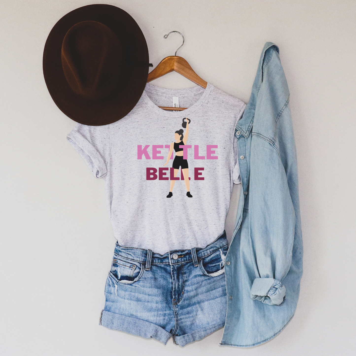 Kettle Belle Tee - white woman