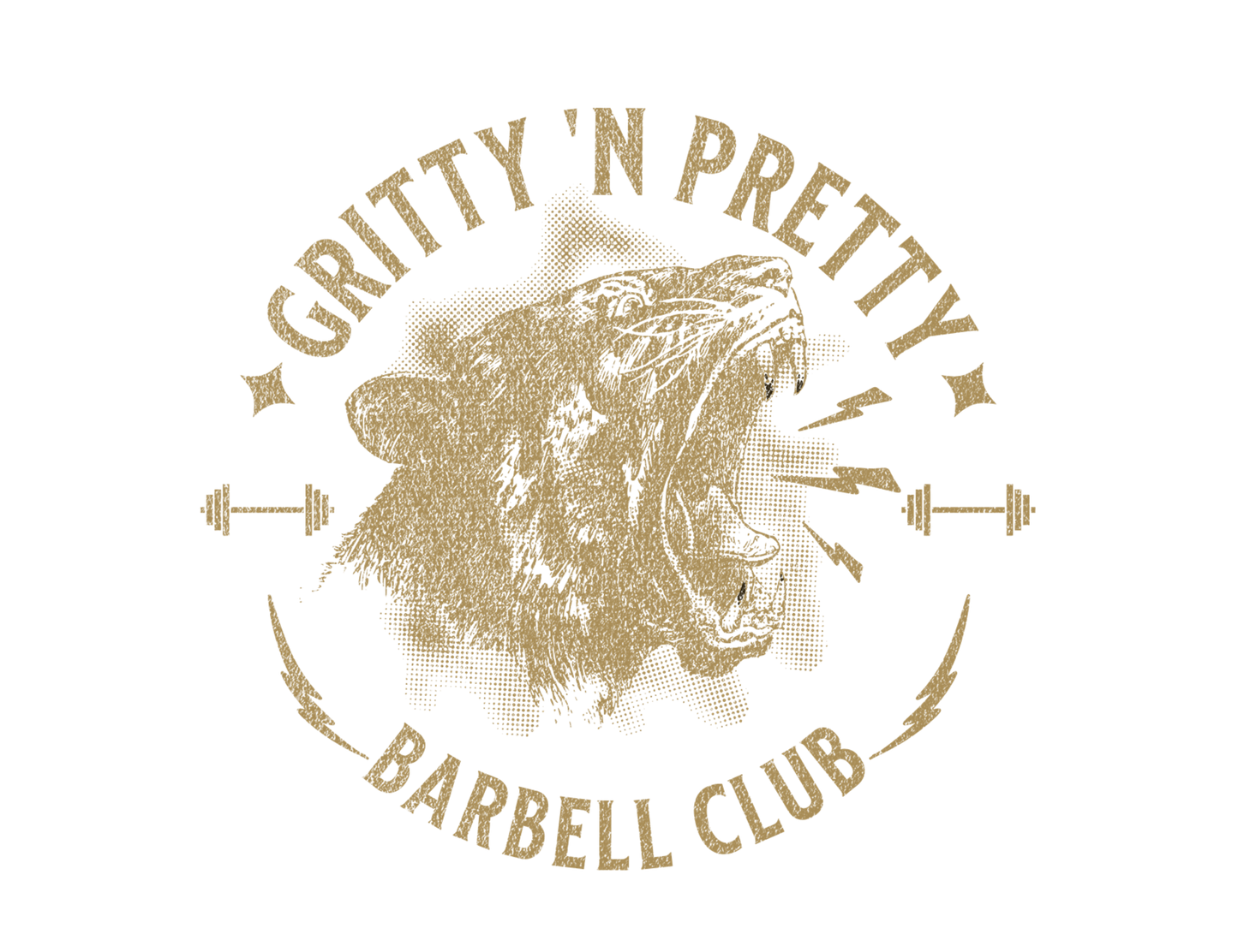 Gritty Pretty Barbell Club: Women's Luxury Cropped Fleece Pullover