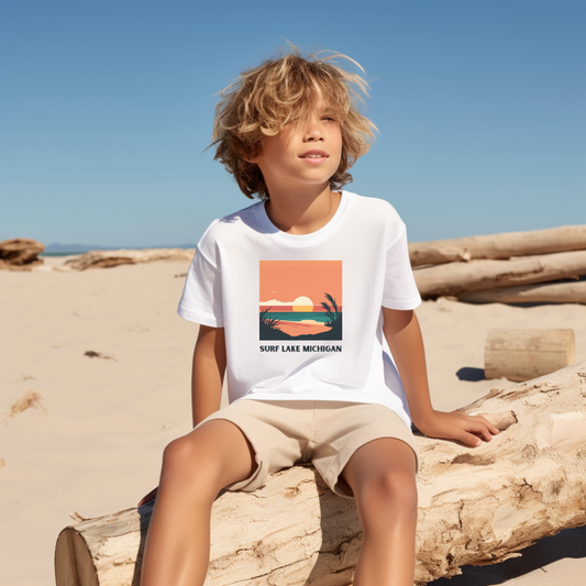 Kids Surf Lake Michigan Tee