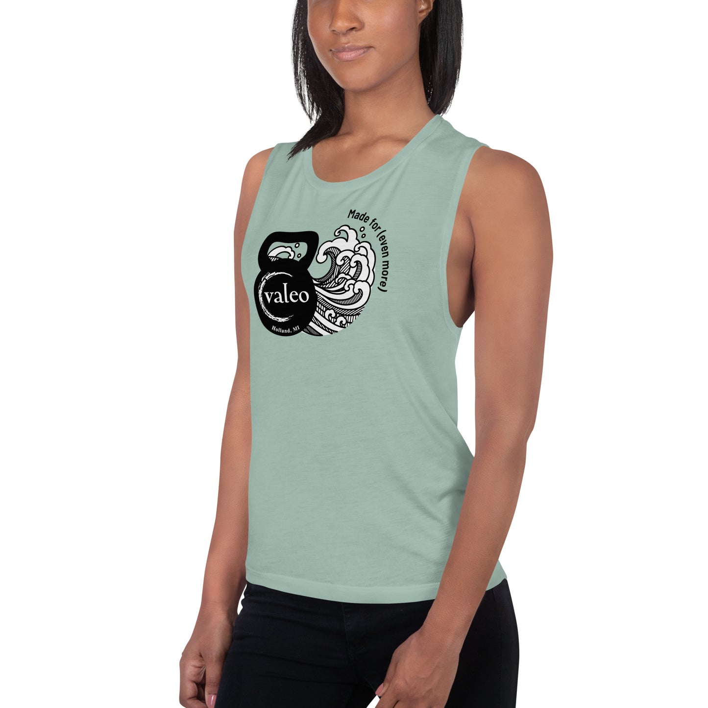 Kettlebell Wave Muscle Tank