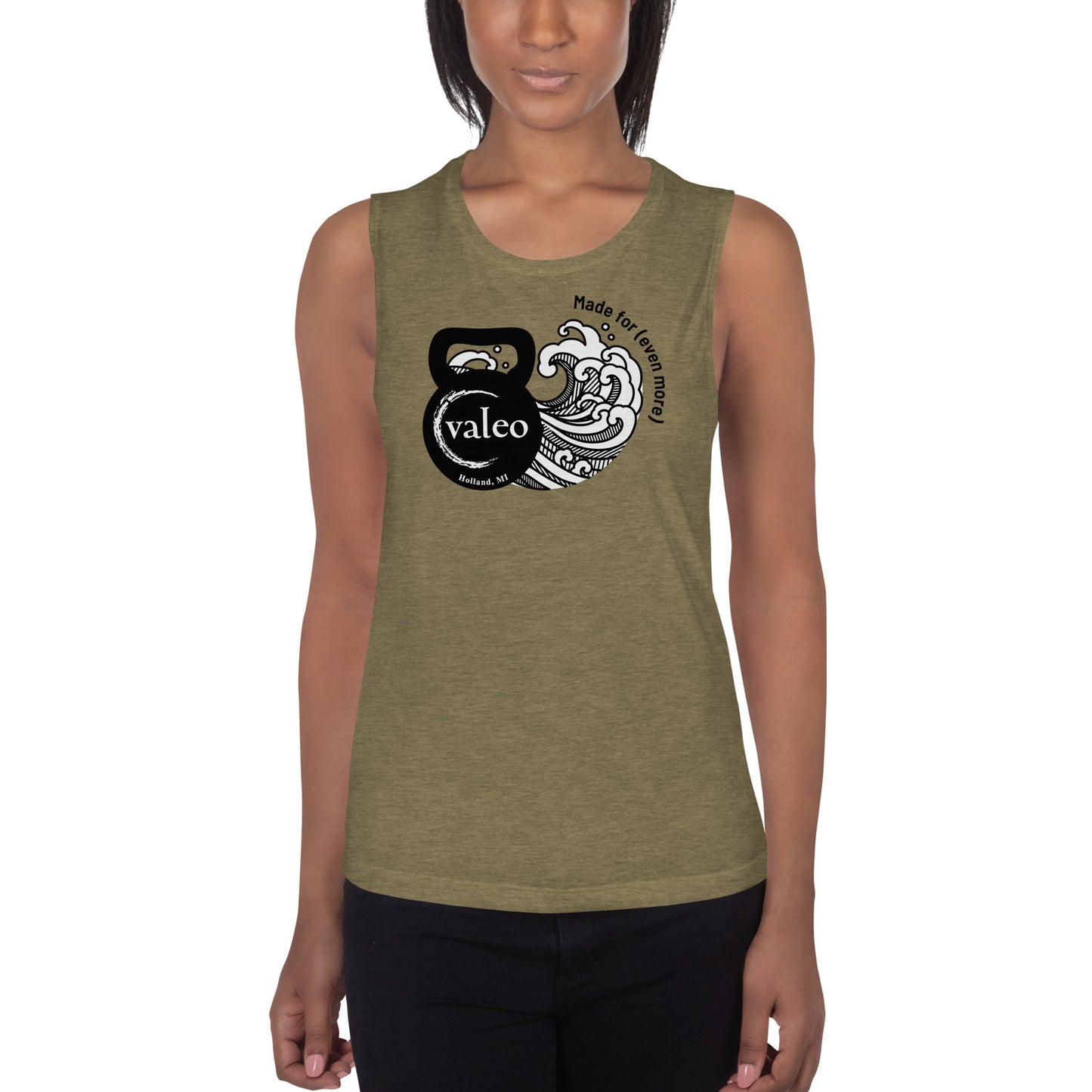 Kettlebell Wave Muscle Tank